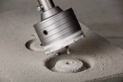 Koronafúró, körkivágó adapter, SDS MAX szárral, központfúróval, M22, 190mm