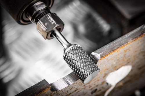 Keményfém marófej, turbómaró, B, hengeres, frontélezéssel, 16x25mm, szár méret 6x45mm