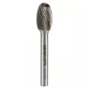 Keményfém marófej, turbómaró, E csepp, ovális, 12x20mm, szár méret 6x45mm