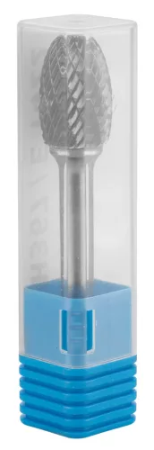 Keményfém marófej, turbómaró, E csepp, ovális, 14x22mm, szár méret 6x45mm