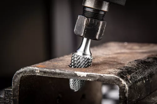 Keményfém marófej, turbómaró, F csúcsíves, 10x20mm, szár méret 6x45mm