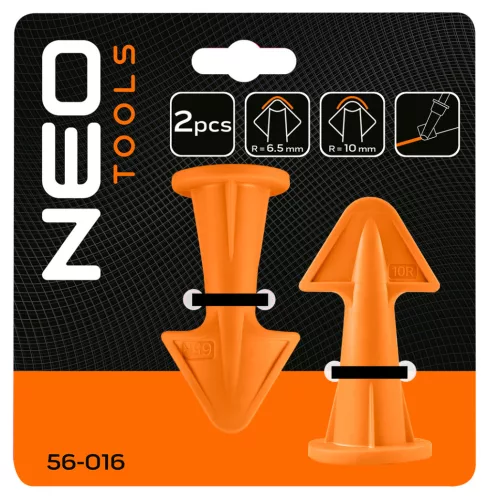 Fugakihúzó szilikonvég pisztolyos fugázóanyagokoz, 6.5mm és 10mm, 2db