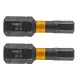 Torziós ütvecsavarozó bit, hatlapú, 4x25mm, 2db