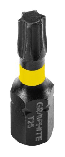 Torziós ütvecsavarozó bit Torx 25x25mm, 20db