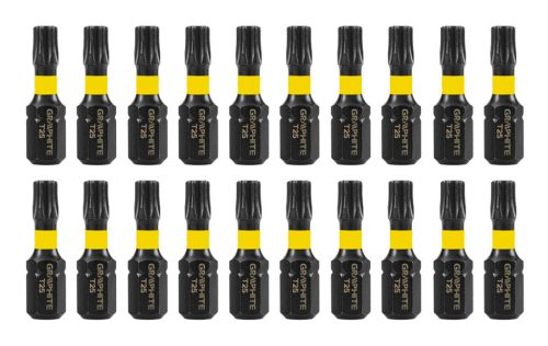 Torziós ütvecsavarozó bit Torx 25x25mm, 20db