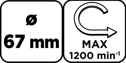 Körkivágó volfrámkarbid 67mm