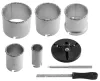 Körkivágó készlet, volfrámkarbid, 32-83mm, 8db
