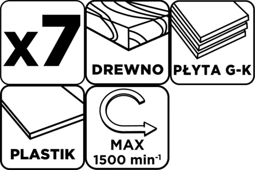 Körkivágó készlet fához, 25mm fúrásmélység, 26-63mm
