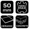 Lapátvéső SDS MAX 50x400mm 25 fokban hajlított