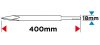 Hegyesvéső SDS MAX önélező 18x400mm