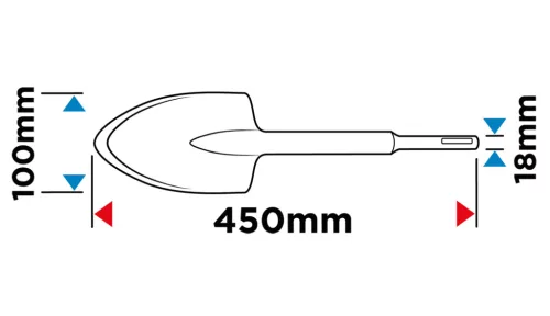 Ásóvéső SDS max 100x450mm