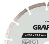 Gyémánt vágókorong 230x22.2mm, szegmenses, száraz és vizes