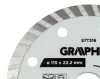 Gyémánt vágókorong 115x22.2mm, turbo, száraz és vizes