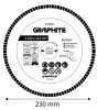 Gyémánt vágókorong 230x22.2mm, turbo, száraz és vizes