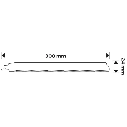 Szalagfűrészlap egyenes vágásokhoz vastag fémekhez, 5–250 mm, 300mm, HM