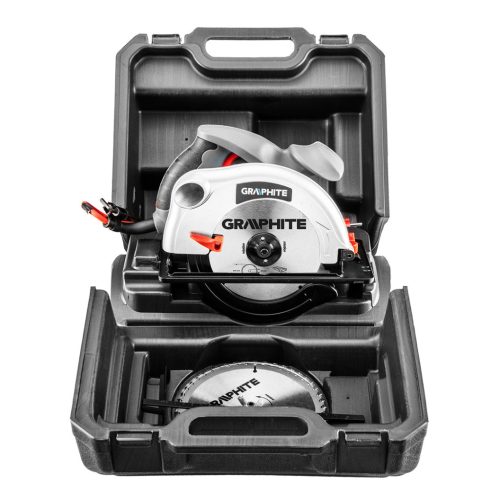 Körfűrész 1200W, 185mm, vágásmélység: 65/43mm, párhuzamvezető, tartalék vágótárcsa, kofferben