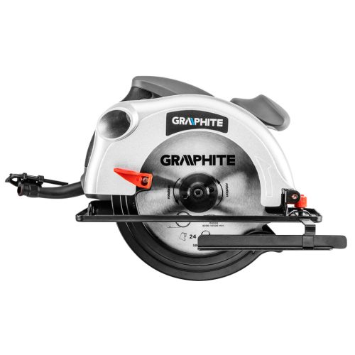 Körfűrész 1200W, 185mm, vágásmélység: 65/43mm, párhuzamvezető, tartalék vágótárcsa, kofferben