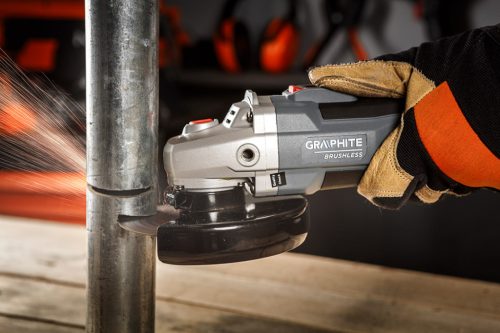 Akkus szénkefementes sarokcsiszoló, ENERGY+ 18V, 125mm, 3 fordulatszám fokozattal, akku nélkül