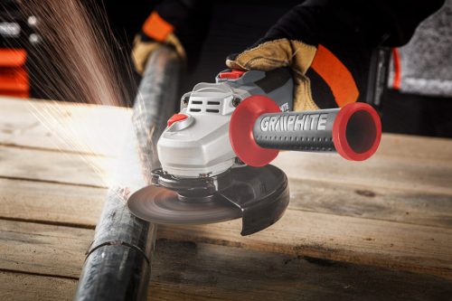 Akkus szénkefementes sarokcsiszoló, ENERGY+ 18V, 125mm, 3 fordulatszám fokozattal, akku nélkül