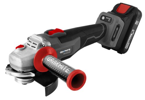 Akkus szénkefementes sarokcsiszoló, ENERGY+ 18V, 125mm, 3 fordulatszám fokozattal, akku nélkül