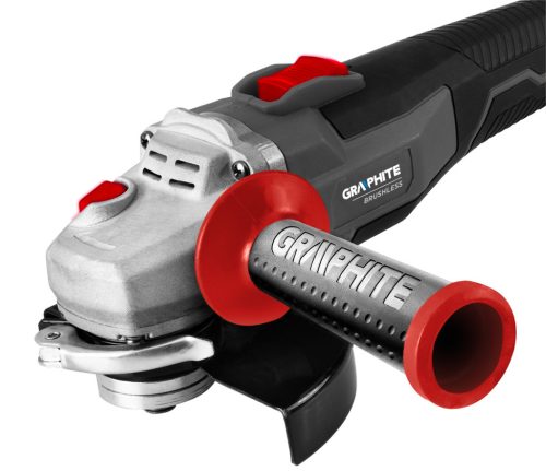 Akkus szénkefementes sarokcsiszoló, ENERGY+ 18V, 125mm, 3 fordulatszám fokozattal, akku nélkül