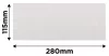 Csiszolóháló fehér 115x280mm, fa, fém, műanyag, űveg, gipszkarton csiszoláshoz, P60, min. rendelés: 3db
