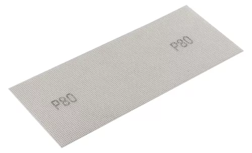 Csiszolóháló fehér 115x280mm, fa, fém, műanyag, űveg, gipszkarton csiszoláshoz, P80, min. rendelés: 3db