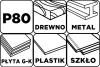 Csiszolóháló fehér 115x280mm, fa, fém, műanyag, űveg, gipszkarton csiszoláshoz, P80, min. rendelés: 3db