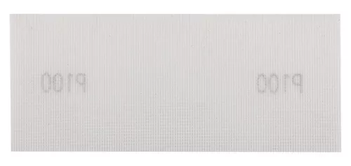 Csiszolóháló fehér 115x280mm, fa, fém, műanyag, űveg, gipszkarton csiszoláshoz, P100, min. rendelés: 3db