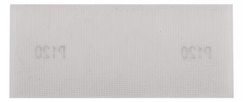 Csiszolóháló fehér 115x280mm, fa, fém, műanyag, űveg, gipszkarton csiszoláshoz, P120, min. rendelés: 3db