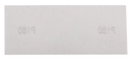 Csiszolóháló fehér 115x280mm, fa, fém, műanyag, űveg, gipszkarton csiszoláshoz, P180, min. rendelés: 3db