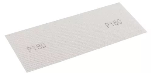 Csiszolóháló fehér 115x280mm, fa, fém, műanyag, űveg, gipszkarton csiszoláshoz, P180, min. rendelés: 3db