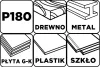 Csiszolóháló fehér 115x280mm, fa, fém, műanyag, űveg, gipszkarton csiszoláshoz, P180, min. rendelés: 3db