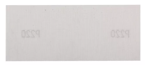Csiszolóháló fehér 115x280mm, fa, fém, műanyag, űveg, gipszkarton csiszoláshoz, P220, min. rendelés: 3db