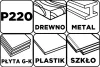 Csiszolóháló fehér 115x280mm, fa, fém, műanyag, űveg, gipszkarton csiszoláshoz, P220, min. rendelés: 3db