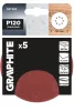 Csiszolókorong tépőzáras 150mm, P120, 8 lyukkal, 5db, min. rendelés: 3cs