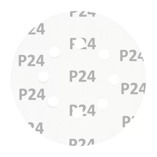 Csiszolókorong tépőzáras 125mm, P24, 8 lyukkal, 5db, min. rendelés: 3cs