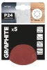 Csiszolókorong tépőzáras 125mm, P24, 8 lyukkal, 5db, min. rendelés: 3cs