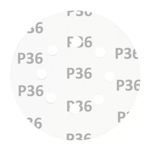 Csiszolókorong tépőzáras 125mm, P36, 8 lyukkal, 5db, min. rendelés: 3cs