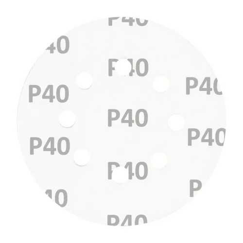 Csiszolókorong tépőzáras 125mm, P40, 8 lyukkal, 5db, min. rendelés: 3cs