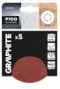 Csiszolókorong tépőzáras 125mm, P100, 8 lyukkal, 5db, min. rendelés: 3cs