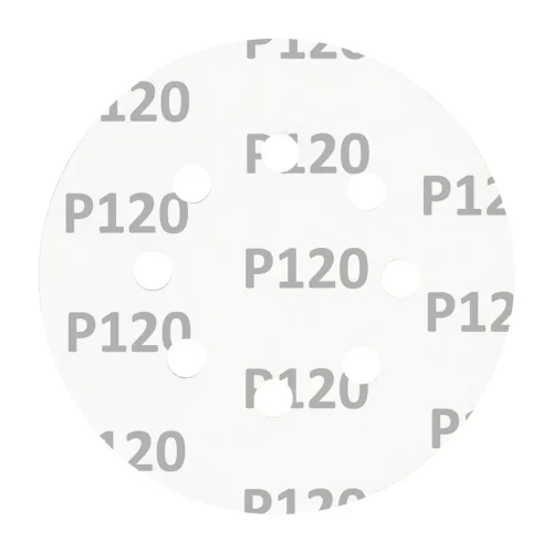 Csiszolókorong tépőzáras 125mm, P120, 8 lyukkal, 5db, min. rendelés: 3cs