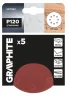 Csiszolókorong tépőzáras 125mm, P120, 8 lyukkal, 5db, min. rendelés: 3cs