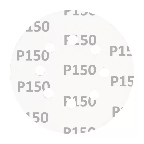 Csiszolókorong tépőzáras 125mm, P150, 8 lyukkal, 5db, min. rendelés: 3cs