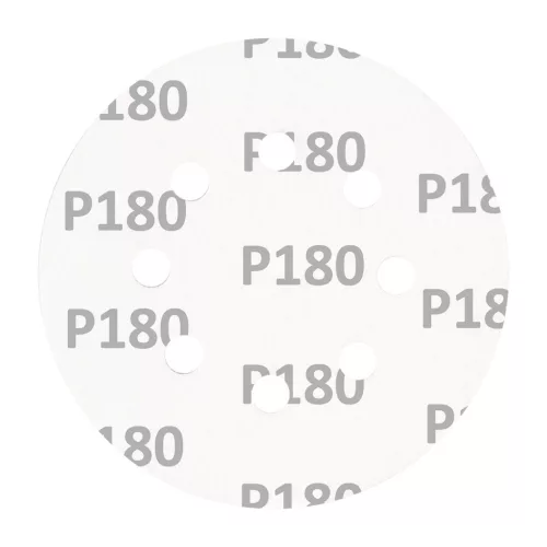 Csiszolókorong tépőzáras 125mm, P180, 8 lyukkal, 5db, min. rendelés: 3cs