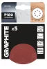 Csiszolókorong tépőzáras 125mm, P180, 8 lyukkal, 5db, min. rendelés: 3cs