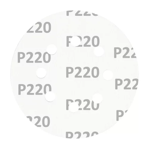 Csiszolókorong tépőzáras 125mm, P220, 8 lyukkal, 5db, min. rendelés: 3cs