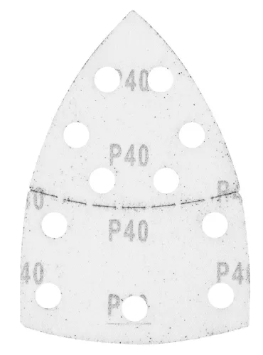 Csiszolópapír tépőzáras delta 102x152mm, P40, 11 lyukas, 5db, min. rendelés: 3cs