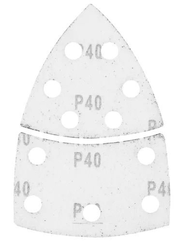 Csiszolópapír tépőzáras delta 102x152mm, P40, 11 lyukas, 5db, min. rendelés: 3cs