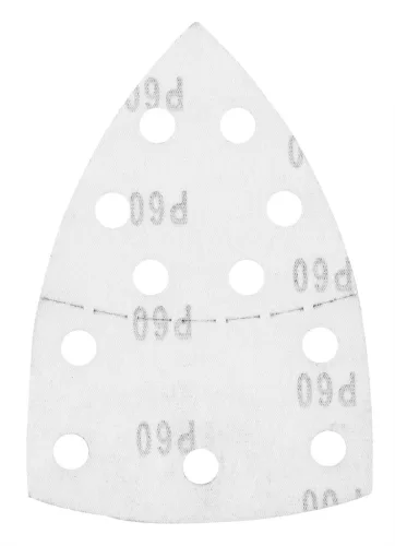 Csiszolópapír tépőzáras delta 102x152mm, P60, 11 lyukas, 5db, min. rendelés: 3cs